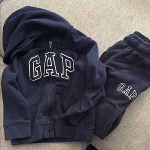 GAP navy blue sweatsuit , 5T